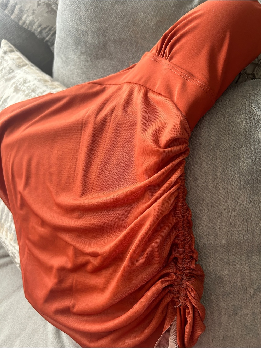 Rust Orange One-Piece Swimsuit - Picture 4 of 6